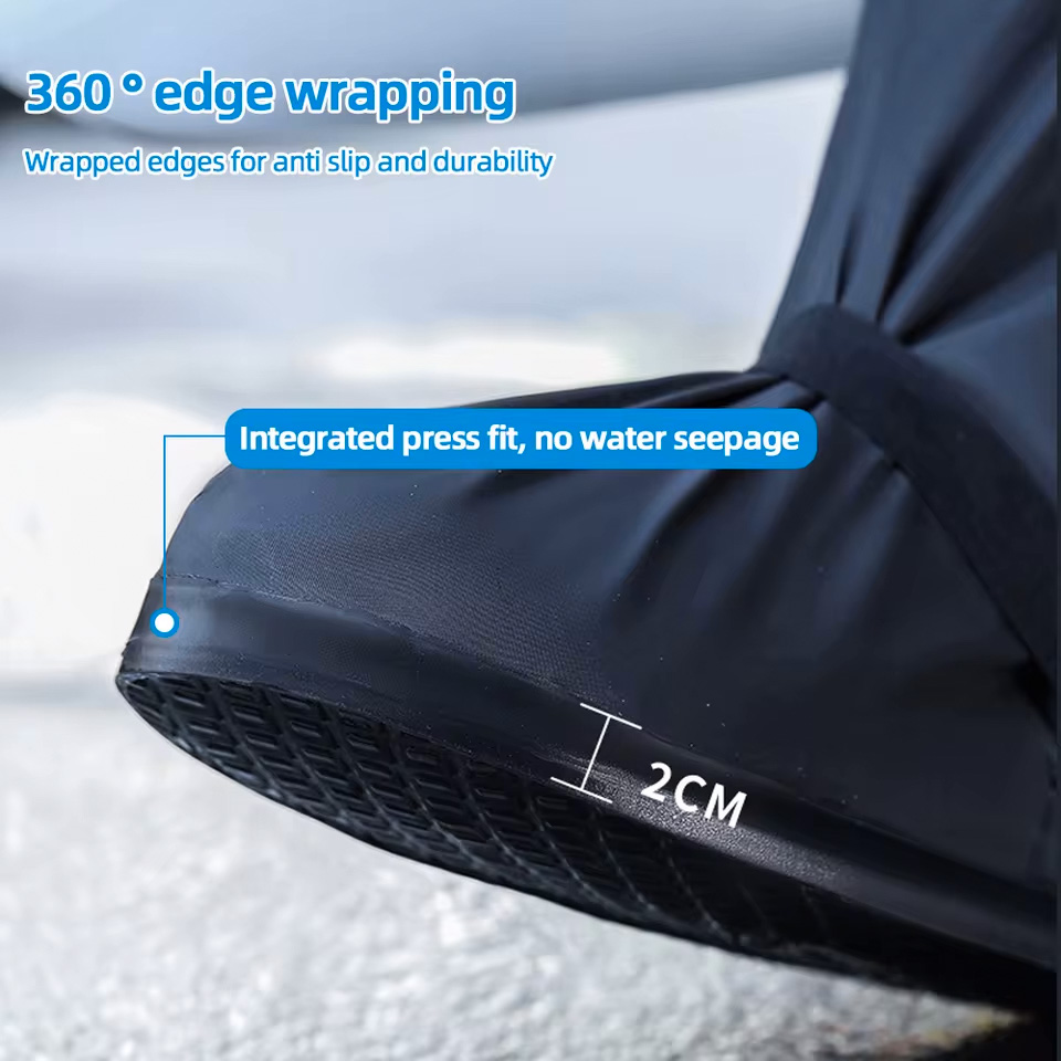 Shoe Rain Cover - Waterproof & Reusable Long Shoe Cover for Man & Women_img_2