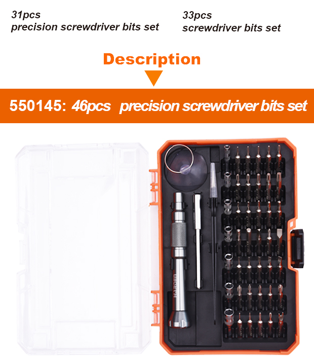 HARDEN 550145 45pcs CRV Screwdriver Bit Set - 550145_img_8