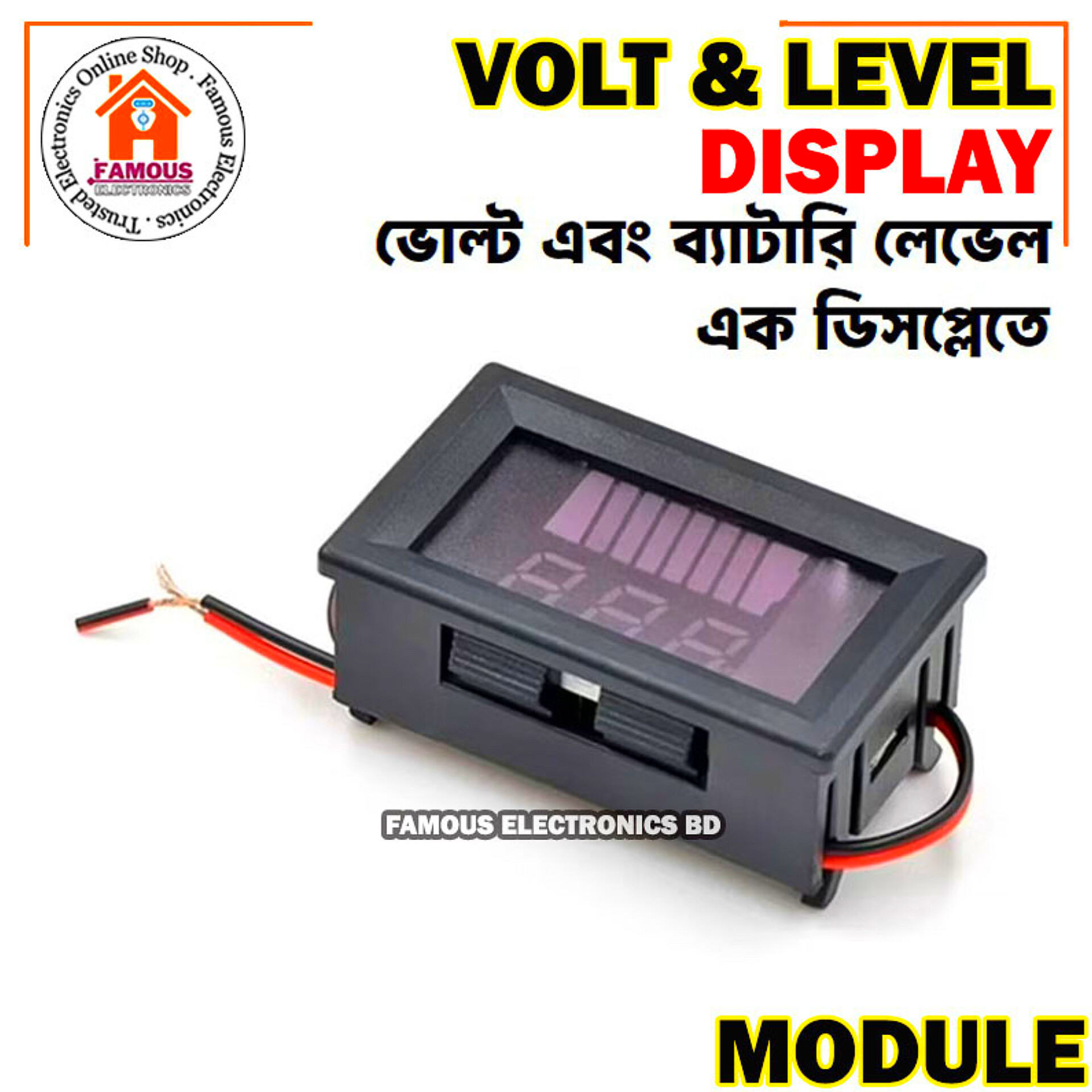 Battery Charge Level Indicator 12V 24V 36V 48V 60V 72V Lithium Battery Capacity Meter Tester With LED Voltmeter for Cars Motorcycles Etc_img_2