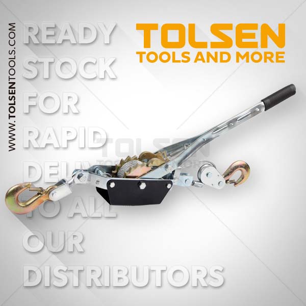 TOLSEN 62442 Hand Cable Puller with 2 Hooks Double Rachet Wheels 2 Ton Model: 62442_img_4