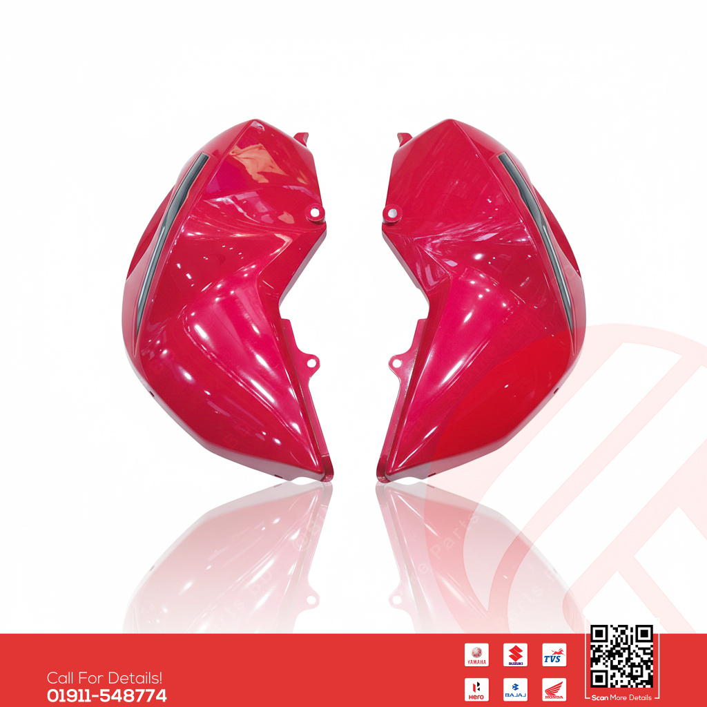 Tanky Box for Yamaha Fazer V2 (Red Color) bike.
