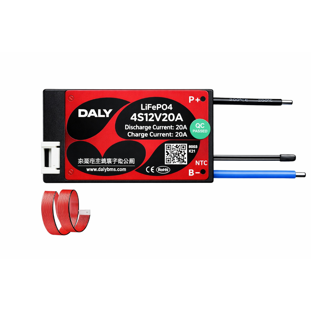 DALY 4S 12V 20A LiFePO4 Battery Management System BMS with NTC Temperature Sensor