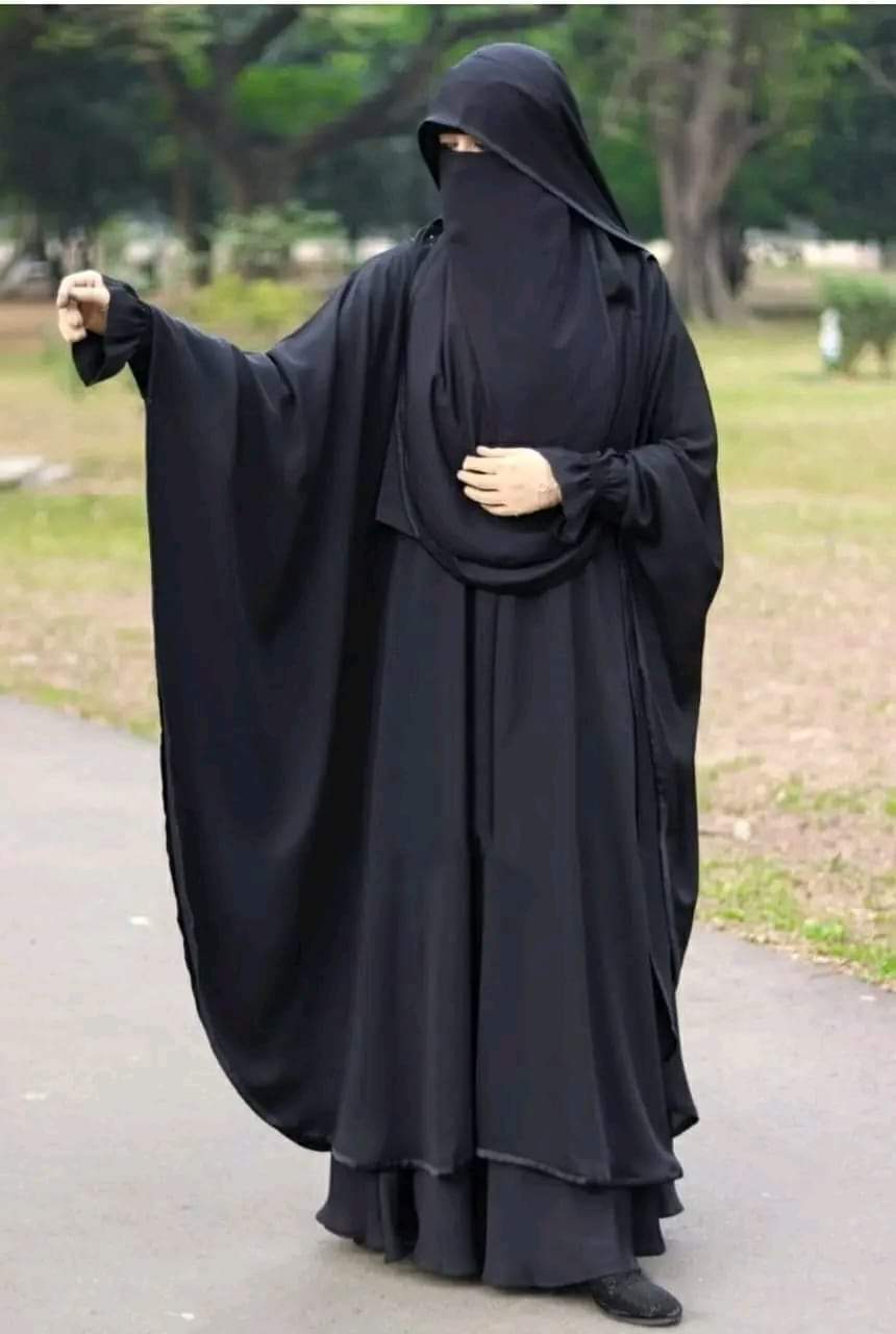 Unveil the Charm of Irani Borkha Design Latest Stylish and Fashionable Borka Dresses from the Khimar Collection for Girls and Women (Jakiya)_img_1