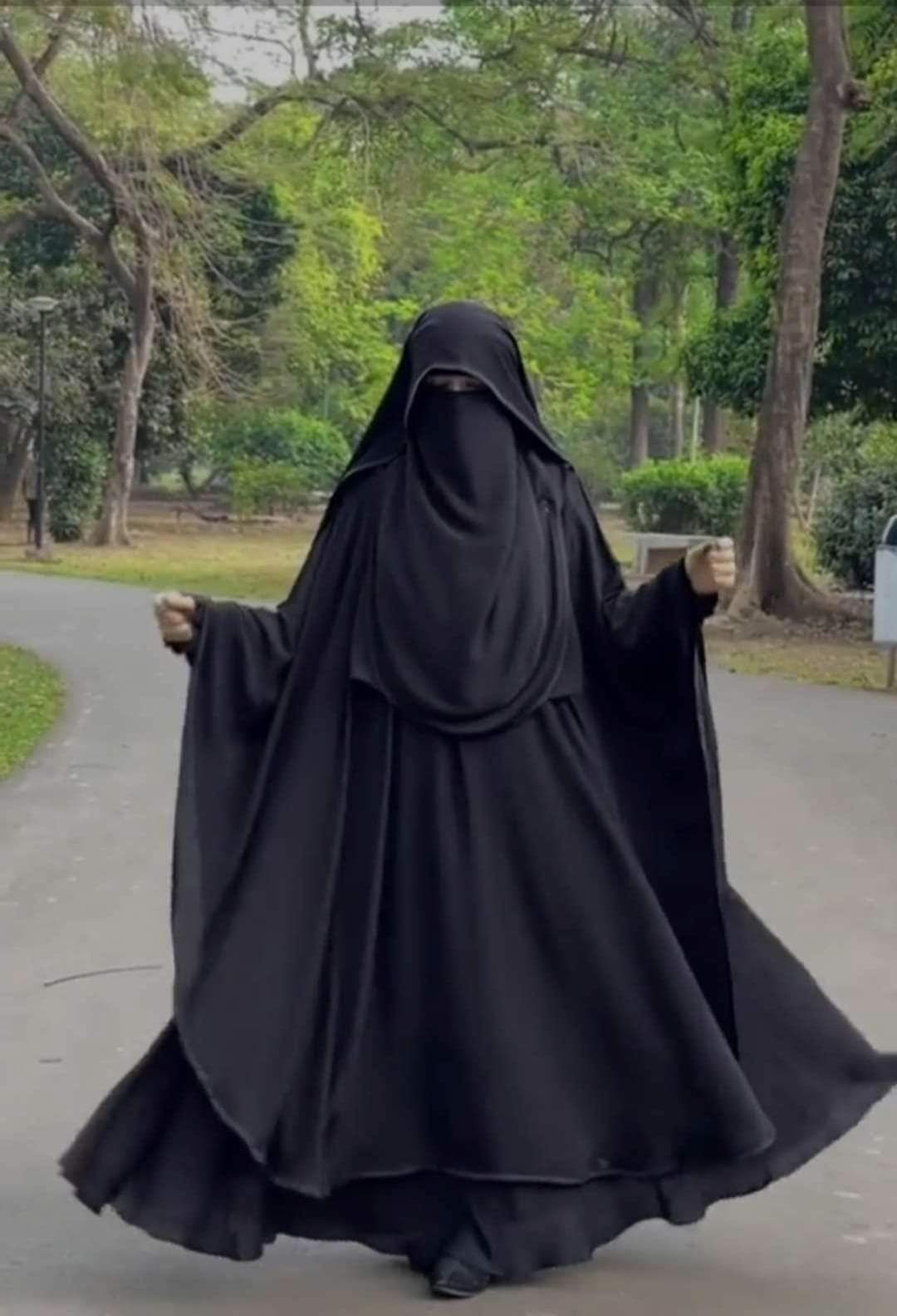 Unveil the Charm of Irani Borkha Design Latest Stylish and Fashionable Borka Dresses from the Khimar Collection for Girls and Women (Jakiya)_img_4