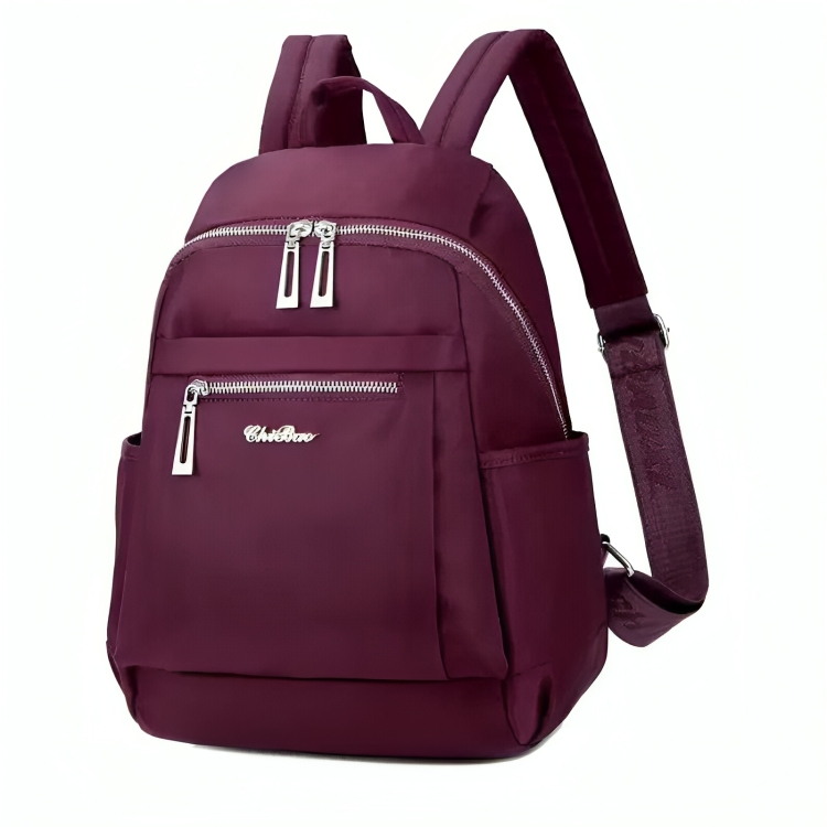 Nylon Backpack Durable Waterproof Casual Shoulder Bag (purple Color) ....................... ঢাকা সিটিতে ৭০, বাইরে ১৩০ টাকা কুরিয়ার চার্জ প্রযোজ্য_img_0