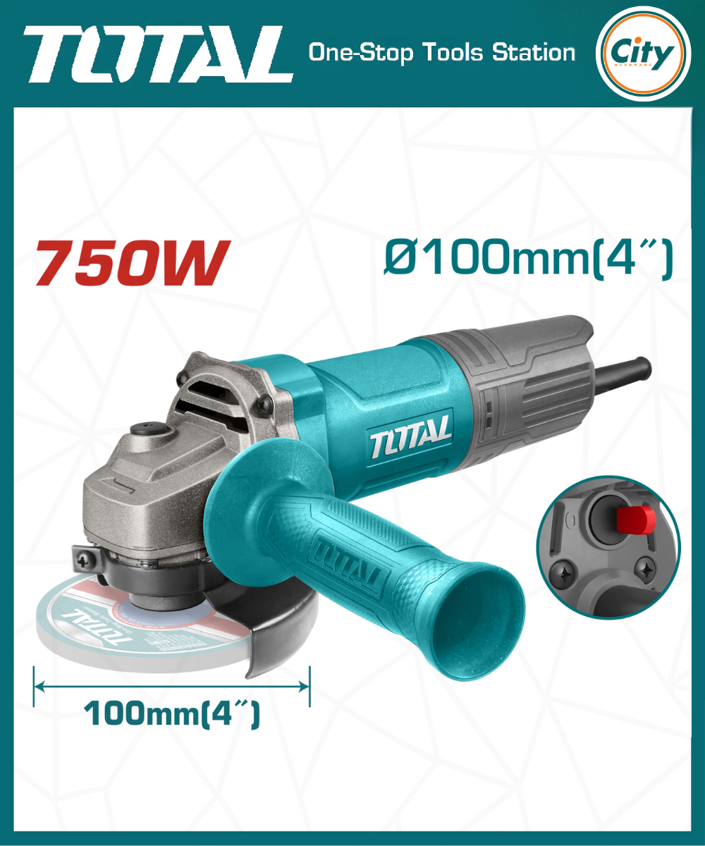 ৭৫০ ওয়াট অ্যাঙ্গেল গ্রাইন্ডার মেশিন TOTAL TG10710056