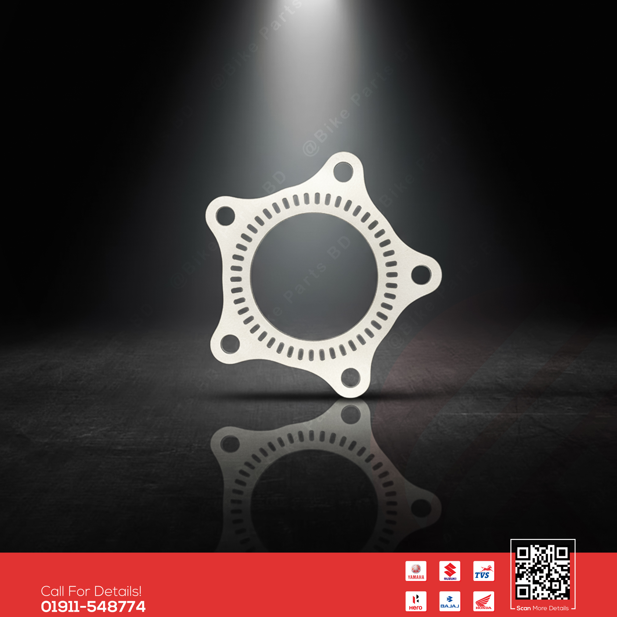 ABS Disk Plate (1 pcs) for Suzuki Gixxer & Gixxer SF Fi Abs (New Model) bike.
