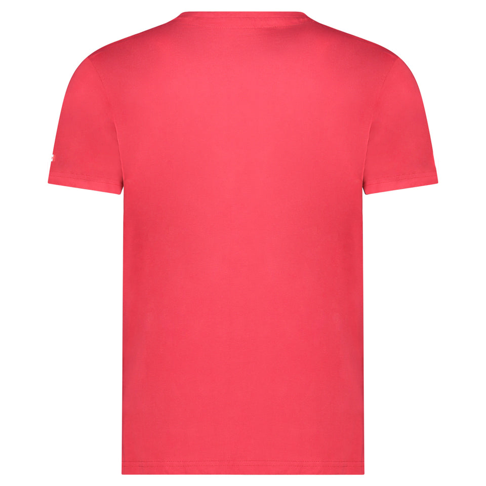 Canadian Peak JOPEAKEAK Homme - T-Shirt Col Rond avec Impressions et Drapeau Rouge_img_1
