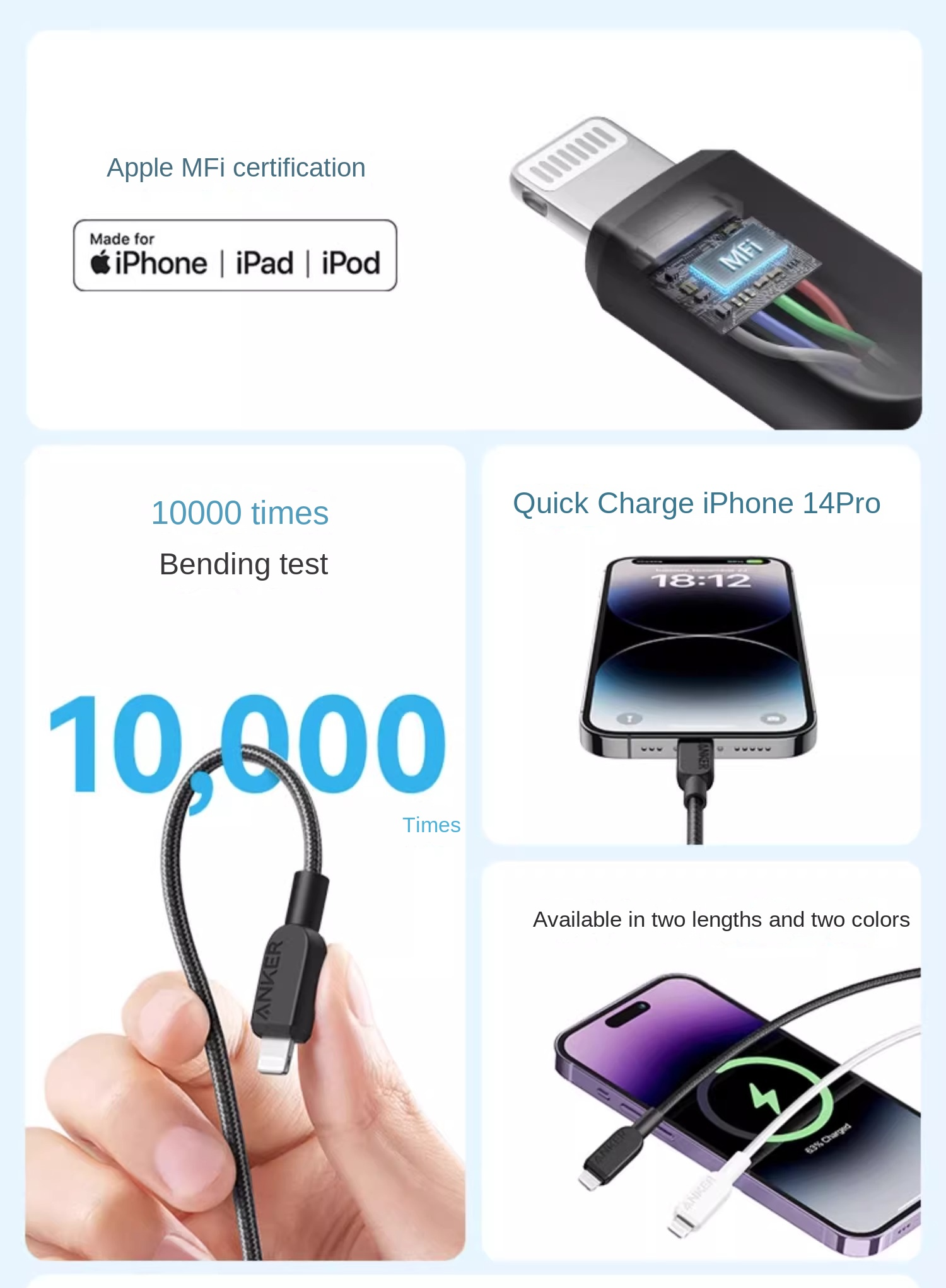 Anker A81A5 (310) USB‑C to Lightning Cable – 3 ft (MFi‑Certified)_img_3