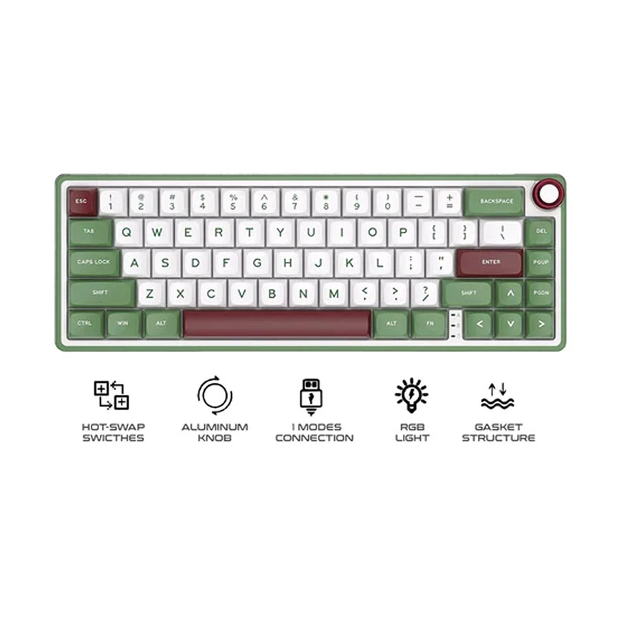 (Sold Out) Royal Kludge RK R65 Wired RGB Hot Swap Mechanical Gaming Keyboard_img_3