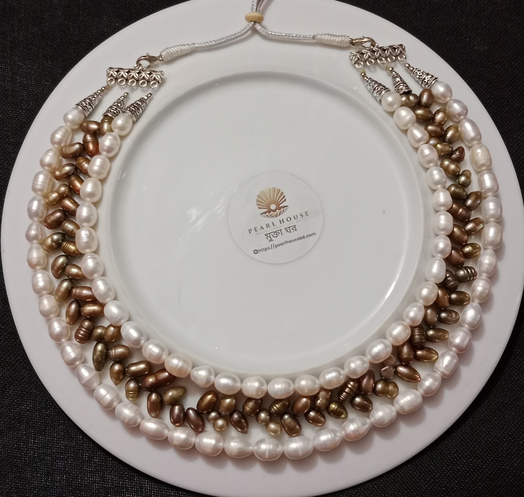 Premium Quality 3 layer Pearl Necklace_img_1