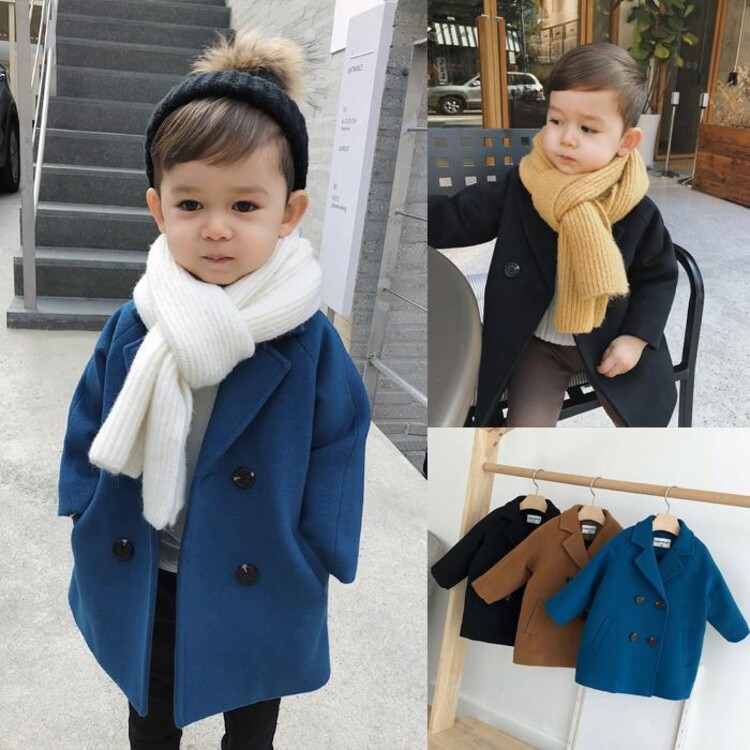 Kids Premium Winter Woolen Coat – Warm Double-Breasted Toddler Overcoat (1 to 5 years) for yours ANGEL_img_2