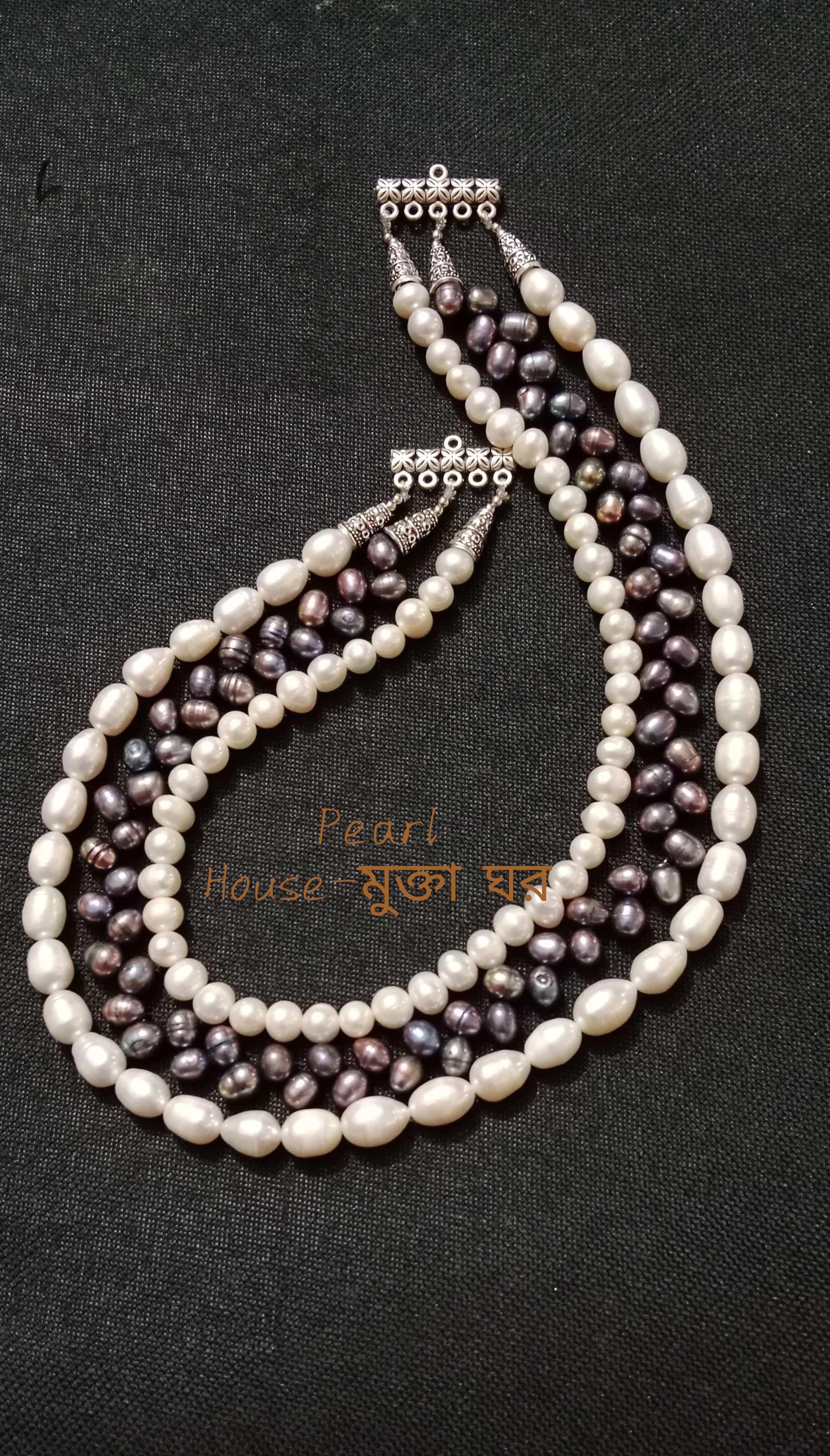 Premium Quality 3 layer Pearl Necklace_img_0
