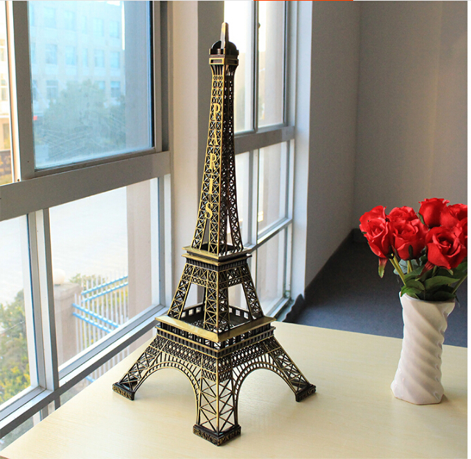 Eiffel Tower Metal Showpiece Decoration Gift_img_6