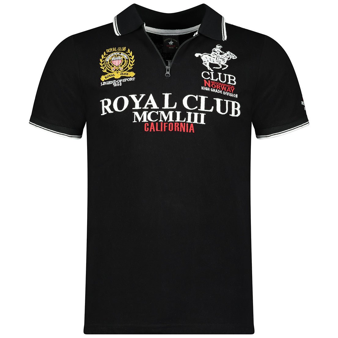 Polo Manches Courtes Homme Black