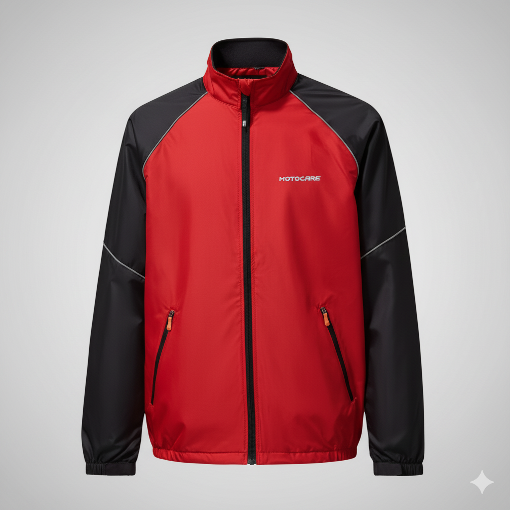 Motocare All-Weather Biker Windbreaker Jacket | Lightweight Motorcycle Dust Coat_img_0