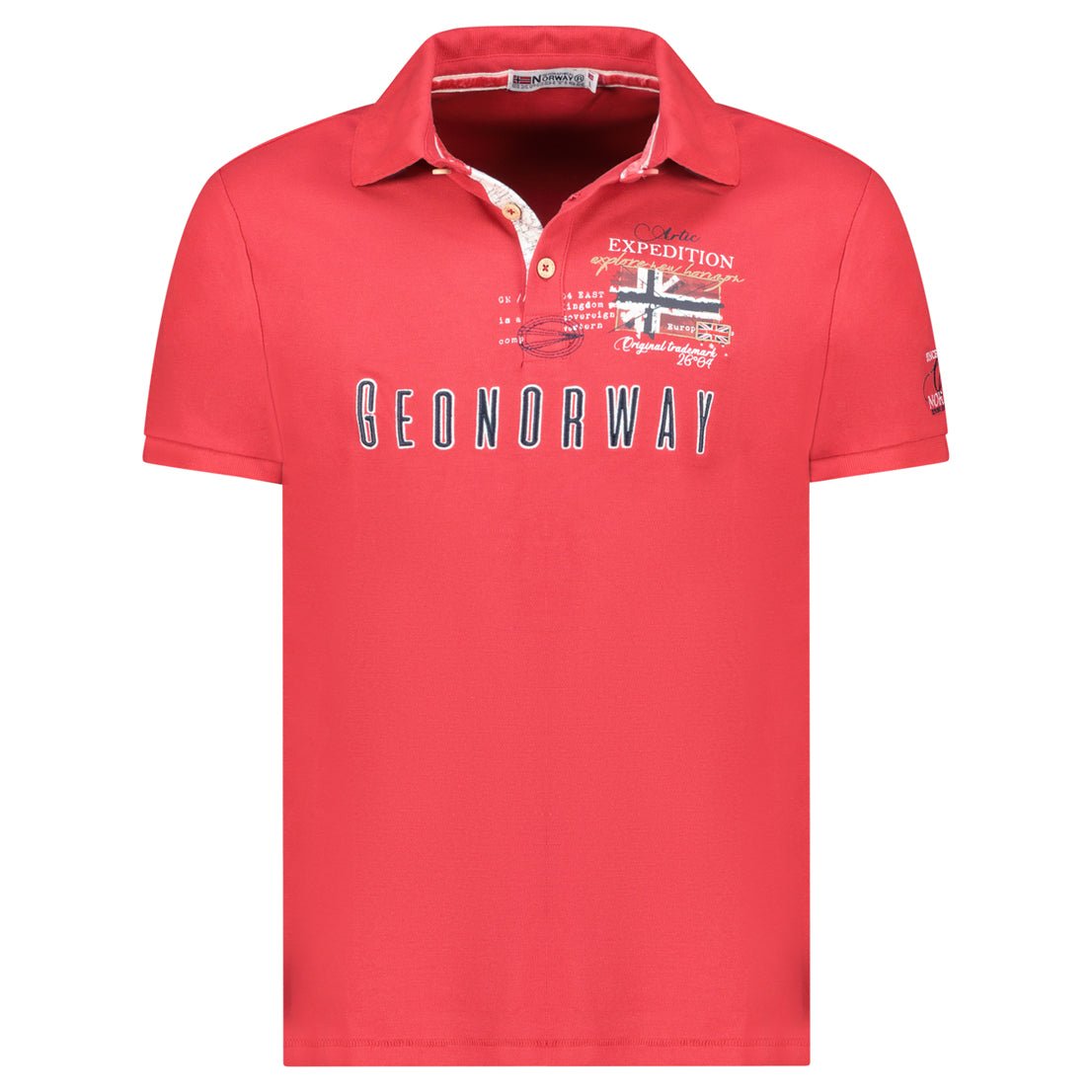 Men - Polo Short Sleeve 100% Cotton Red