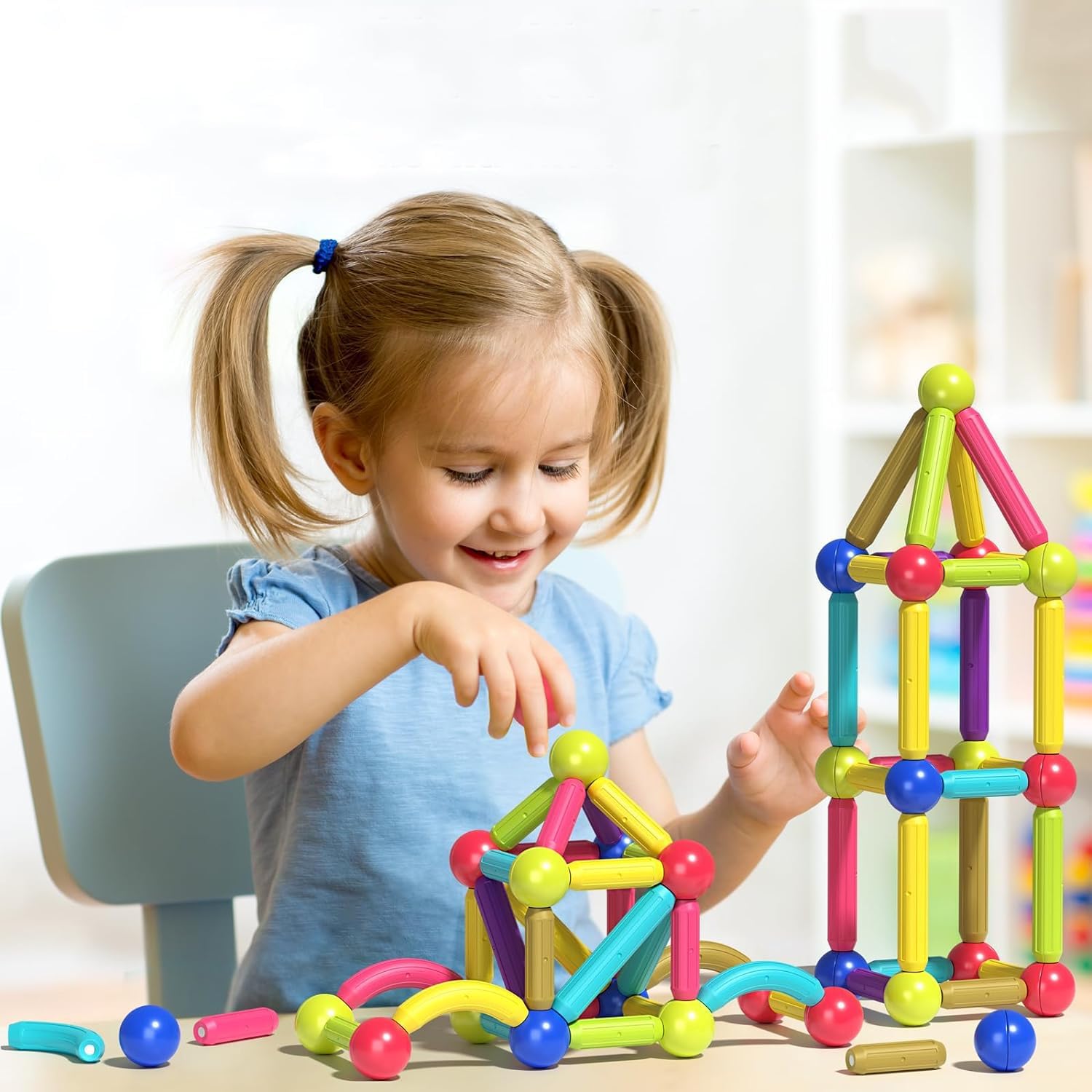 Magnetic Sticks Building Set–42Pcs thumbnail 7