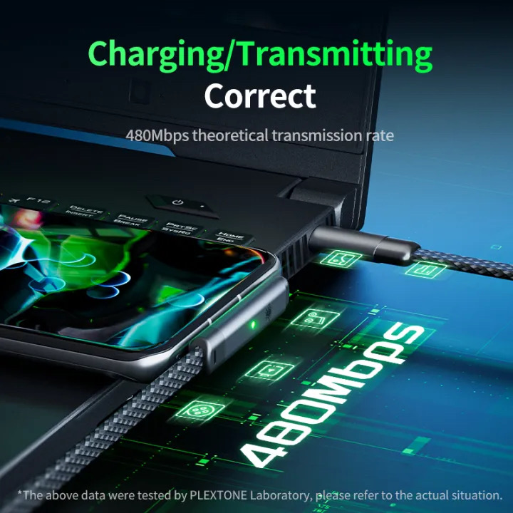 Plextone T100 20w 1m Gaming Type-C To Lightning Cable_img_9