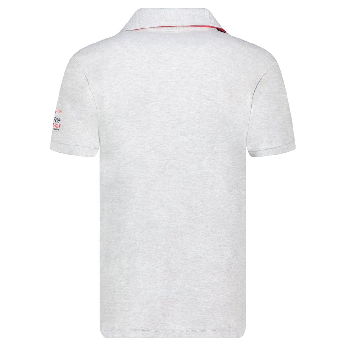 Men's - 100% Cotton Short Sleeve Polo Shirt Light Grey_img_1