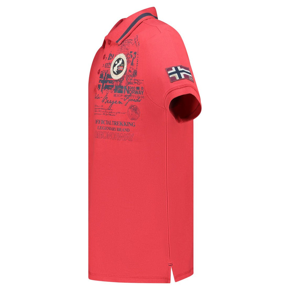 Men - Polo Short Sleeve 100% Cotton Red_img_2