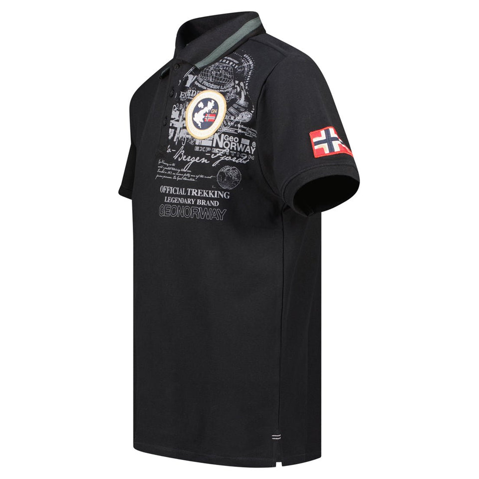 Men - Polo Short Sleeve 100% Cotton Black_img_2