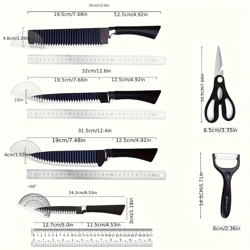 Non-Stick Stainless Steel Knife Set – Complete Kitchen Tools_img_6