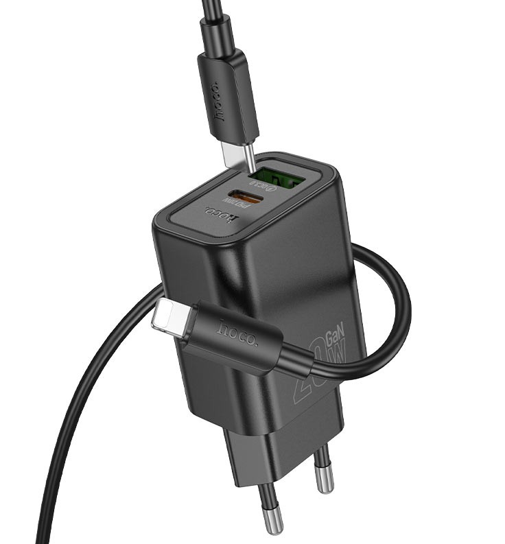 Hoco N61 PD 20W Fast Charger Set_img_2