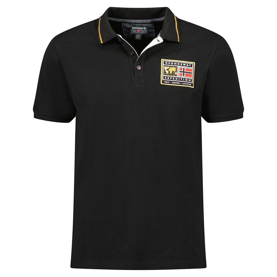 Men - Polo Short Sleeve 100% Cotton Black