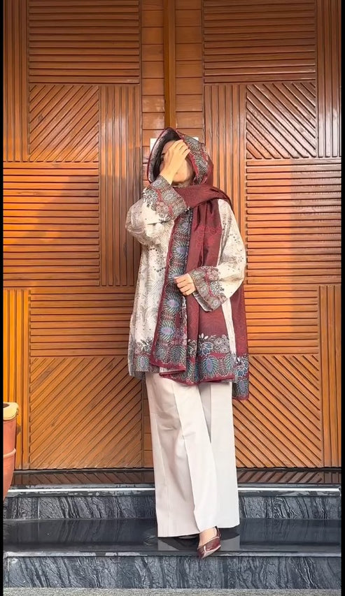 রেডিমেড ডিজিটাল প্রিন্ট থ্রি পিস।
