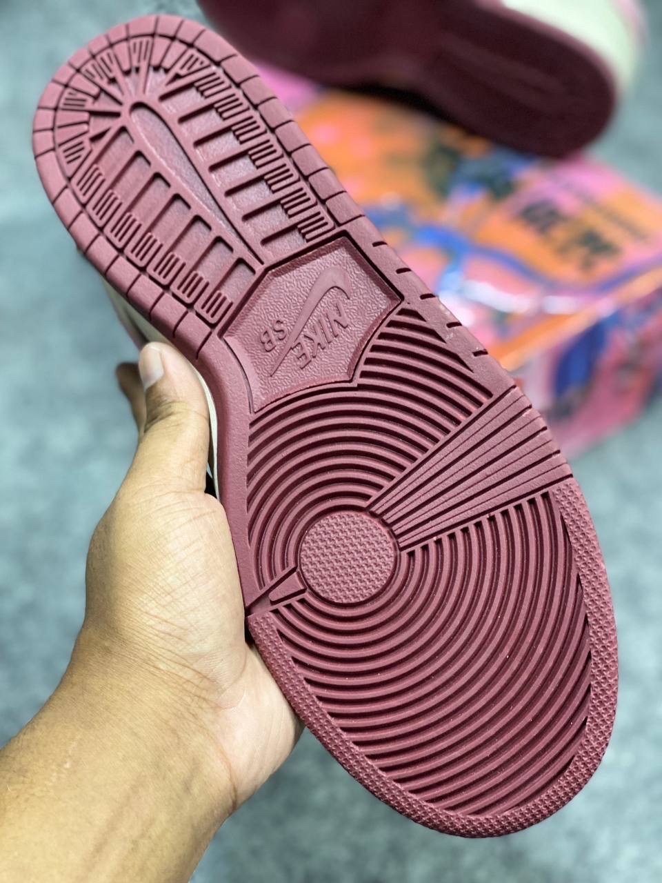 Nike Dunk Low Retro Premium "Valentine's Day" : "maroon, sail, and pink" (1:1) thumbnail 5