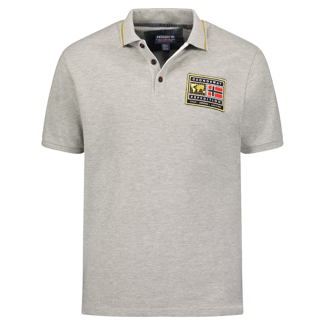 Men - Polo Short Sleeve 100% Cotton Light Grey