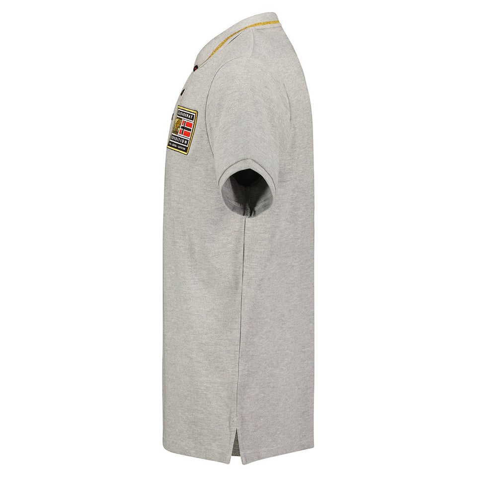 Men - Polo Short Sleeve 100% Cotton Light Grey_img_3