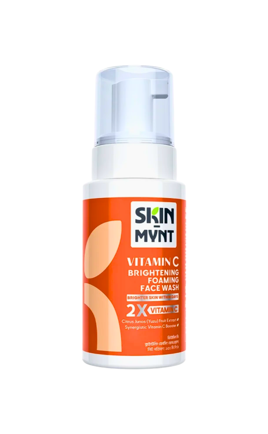 Skin Mynt Vitamin C Brightening Foaming Face Wash 100ml - Image 1