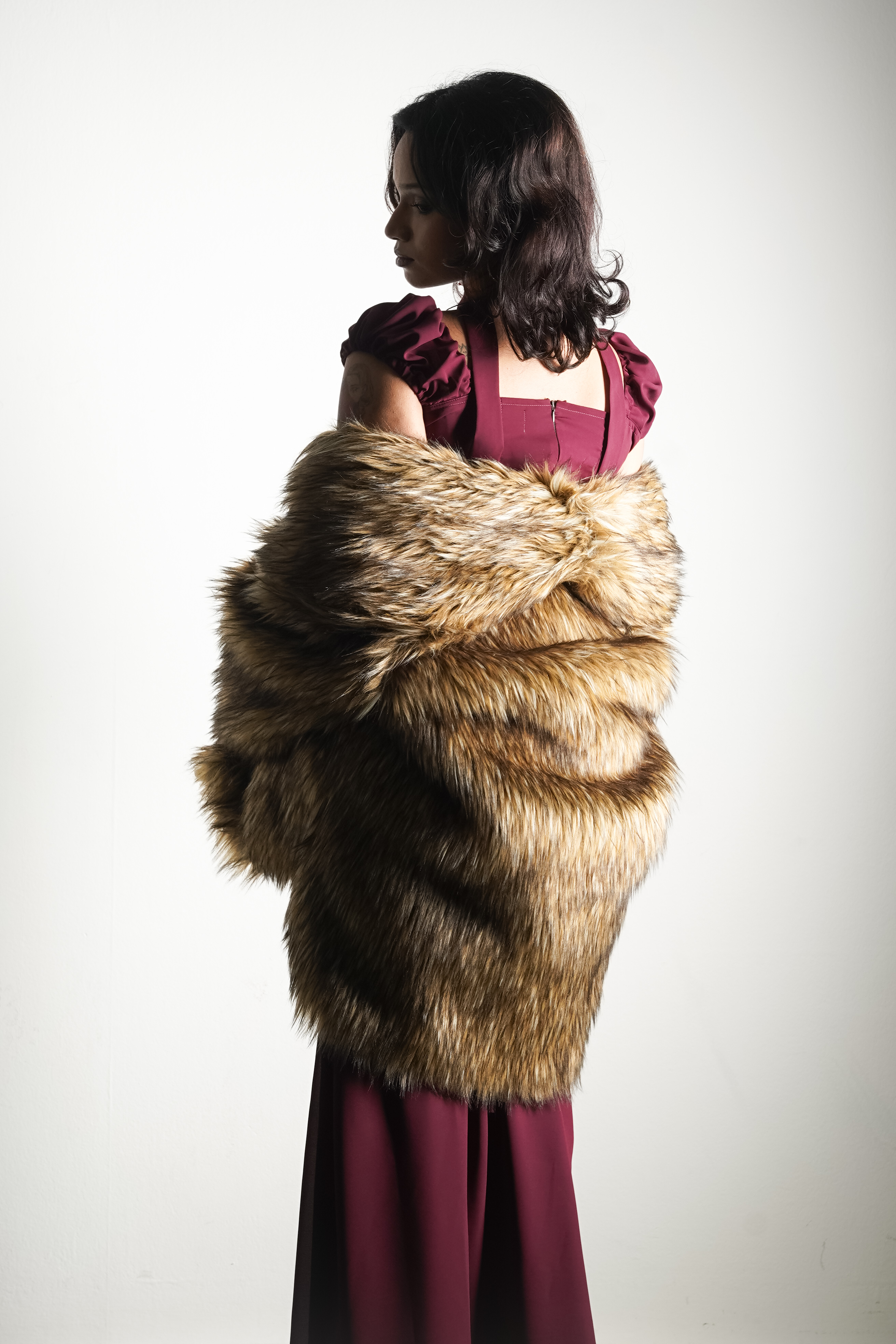 LIMITED EDITION Fox Faux Fur Coat - Image 3