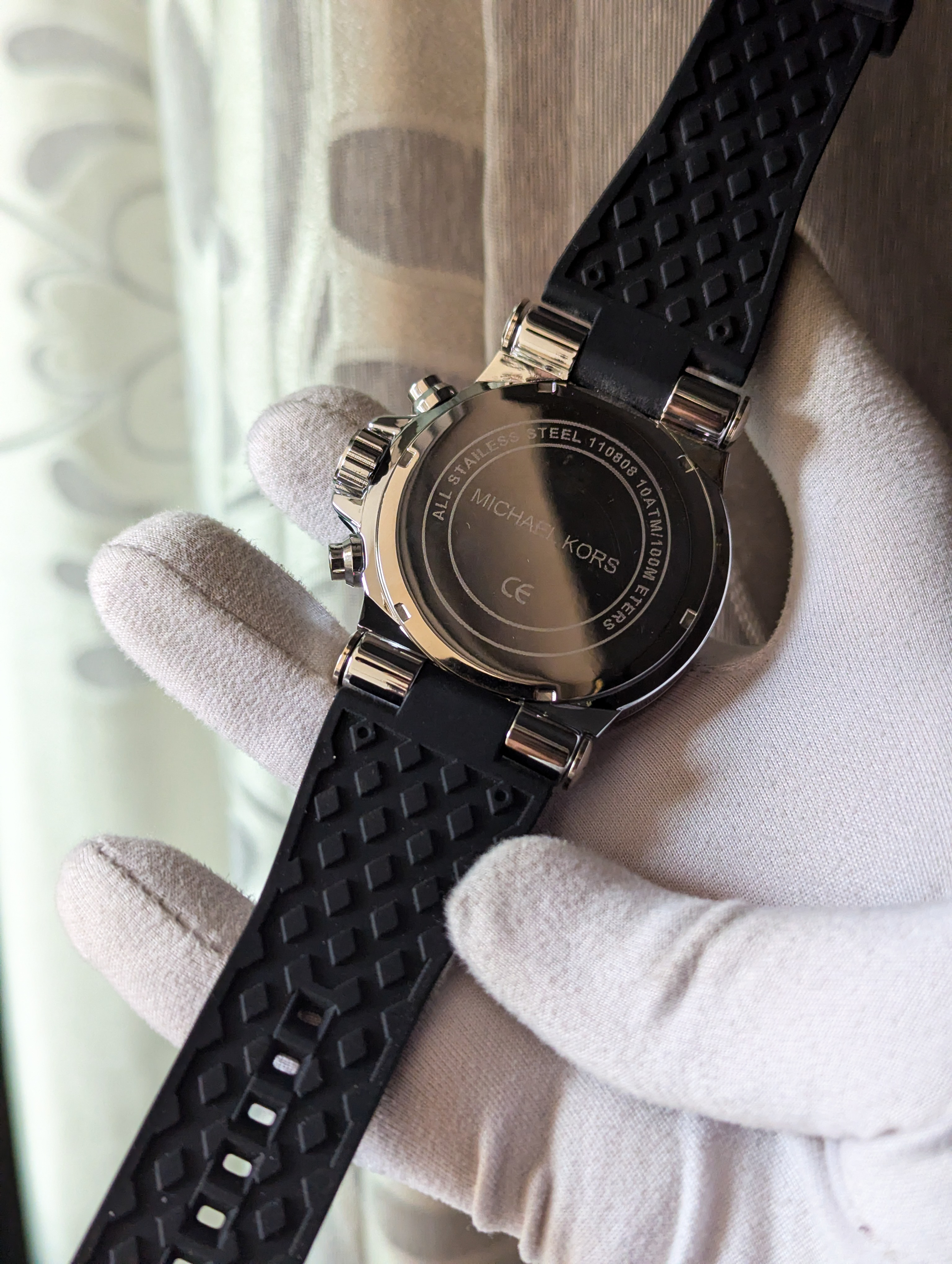 MK Chronograph Watch White_img_4
