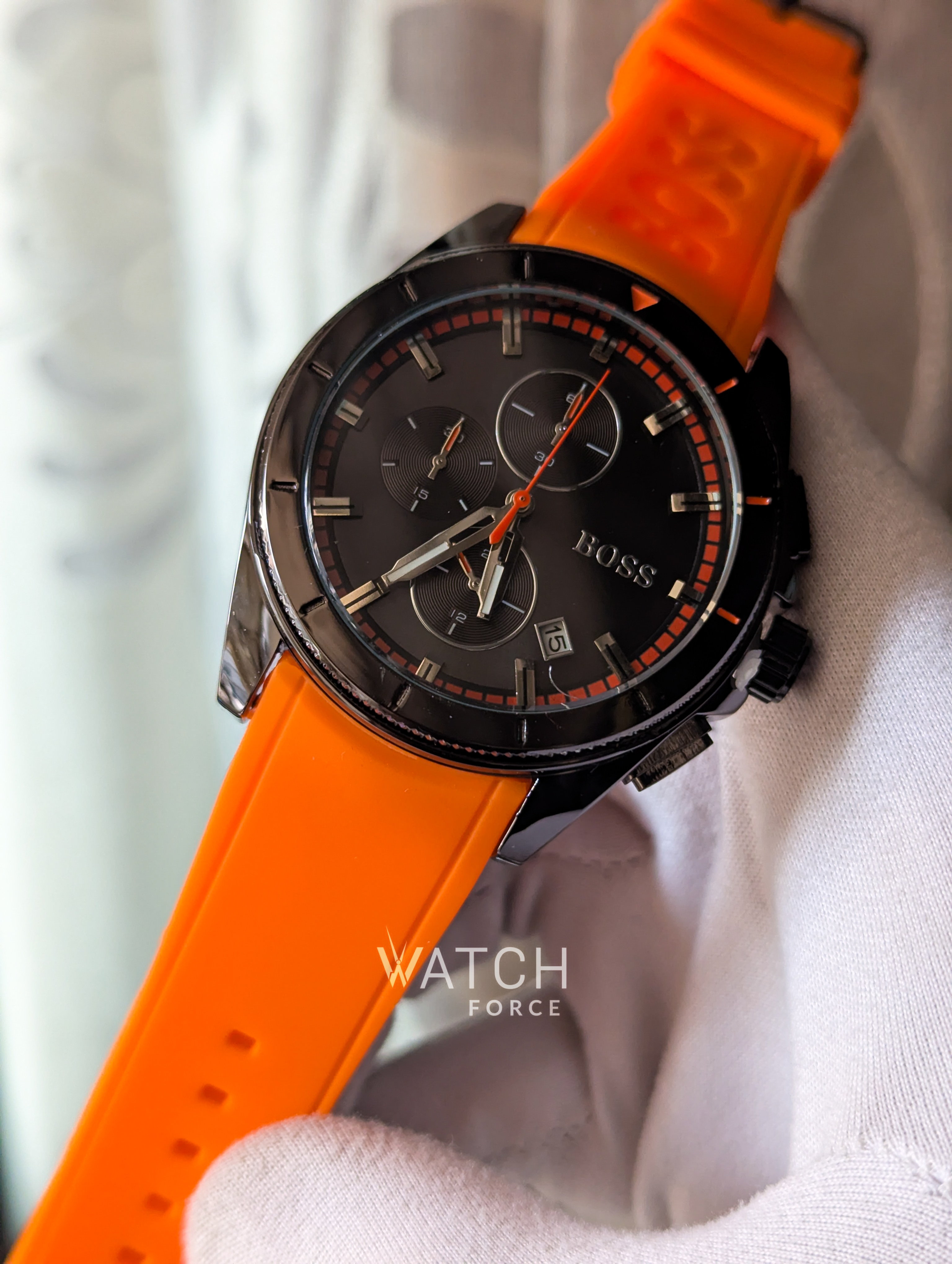 Boss Chronograph Watch Orange_img_1
