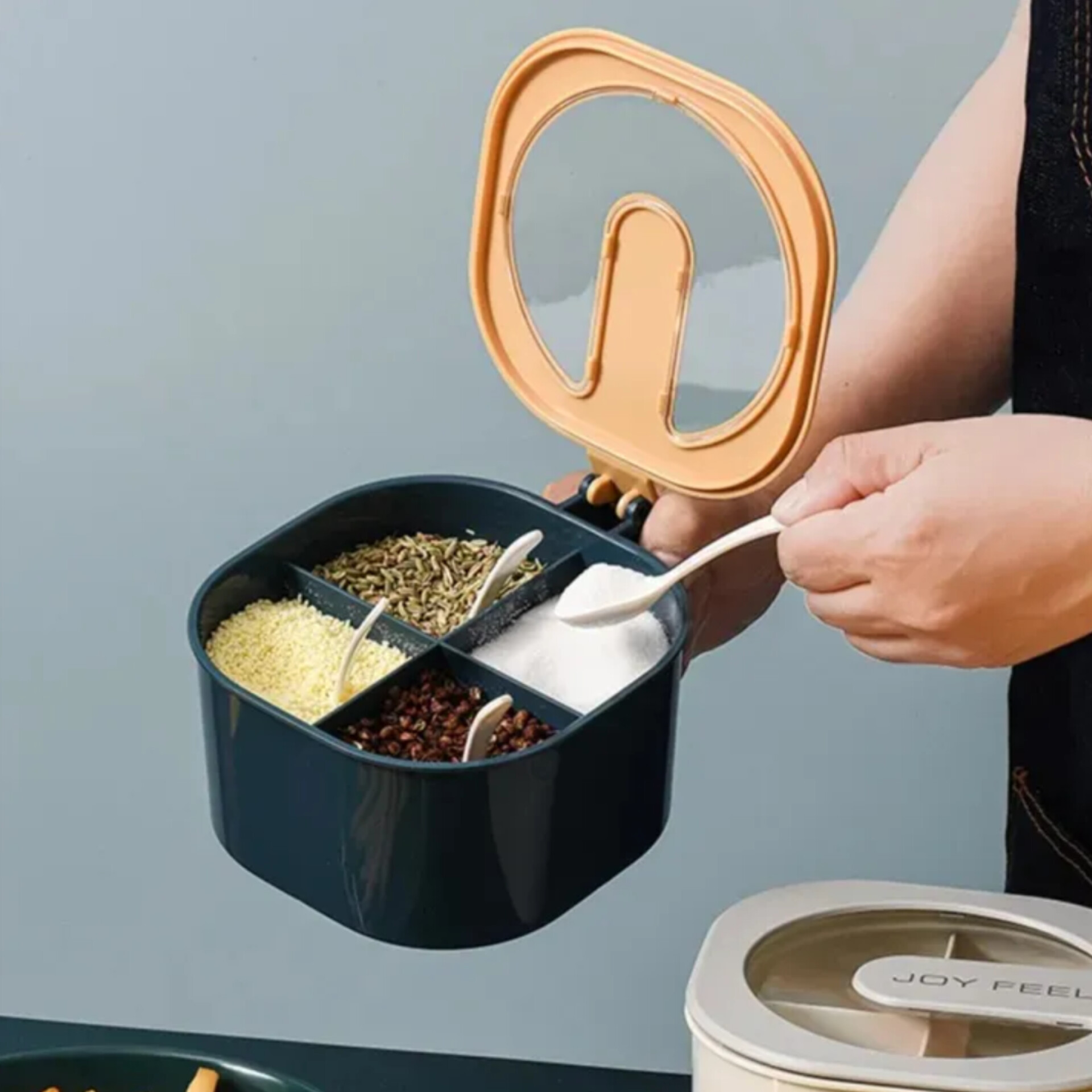4-In-1 spice Box with Spoon ( Multi Compartment)_img_2