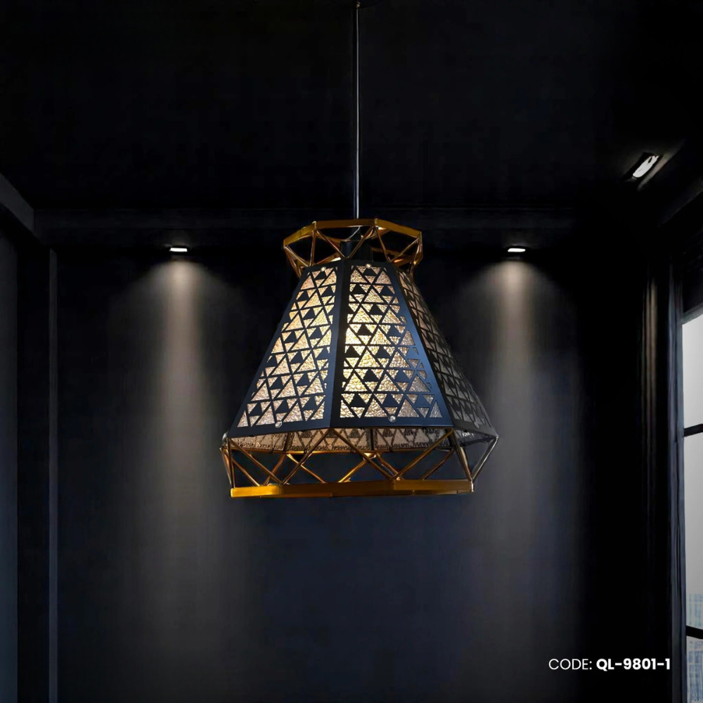 Qulik Modern Diamond Frame 3 Color Hanging Lights (QL-9801-1)