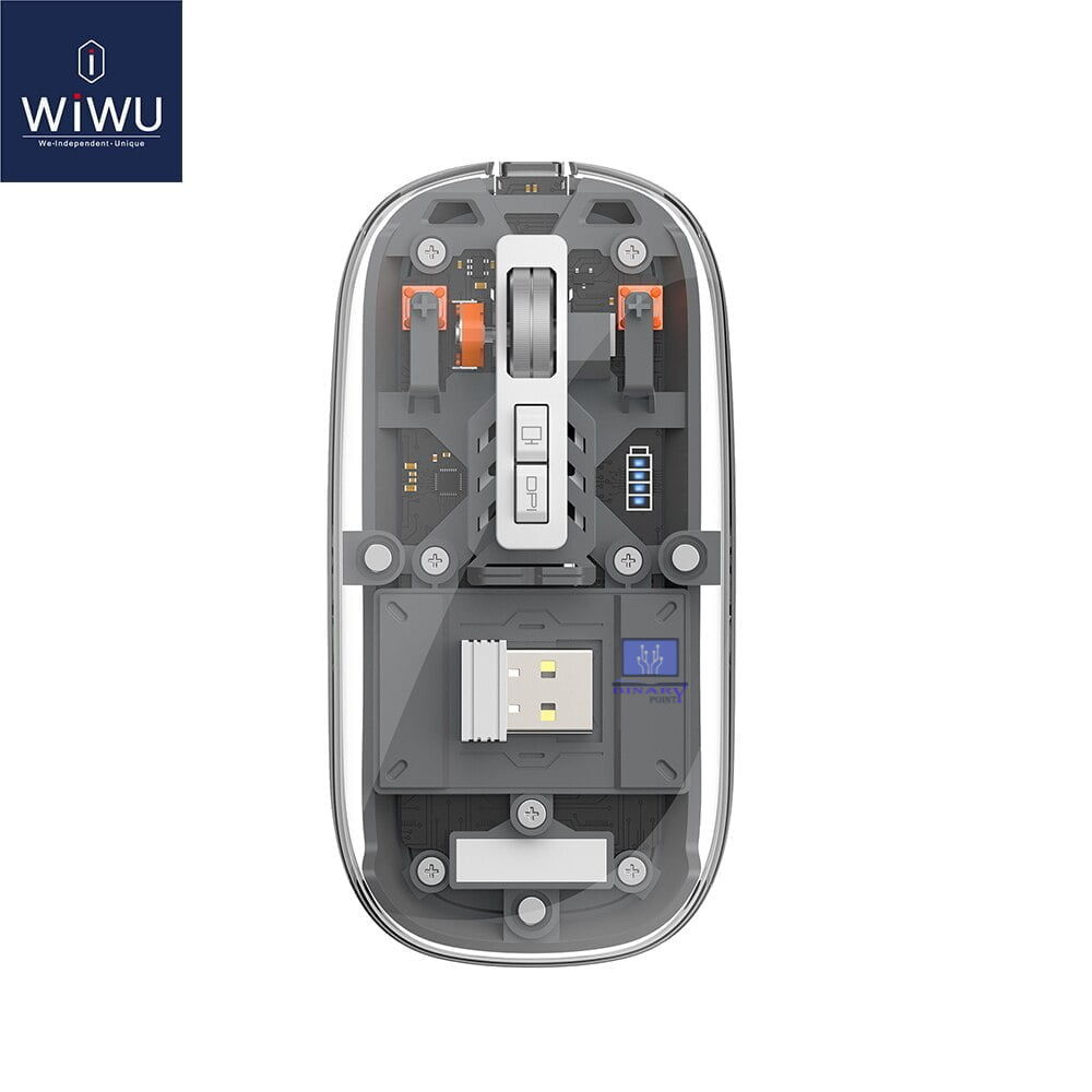 WiWU WM105 Crystal Transparent Magnetic Wireless Mouse - Price in Bangladesh