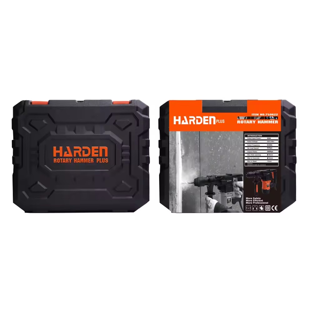 HARDEN 750622 Rotary Hammer Drill, 950W, 28mm, SDS plus chuck, Electronic Tools, Electric Drill; 750622_img_1