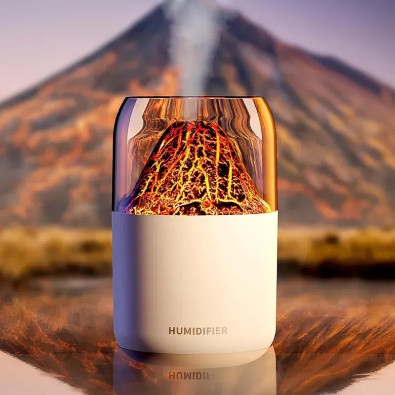 H05 Volcano Air Humidifier with Night Light – 180ML - Price in Bangladesh