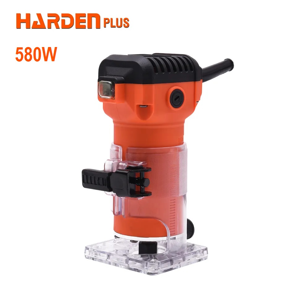 HARDEN Electric Trimmer Router, 580W, 30000rpm, Collet Chuck Diameter : 6.35mm, Electric Wood Trimmer; 752732