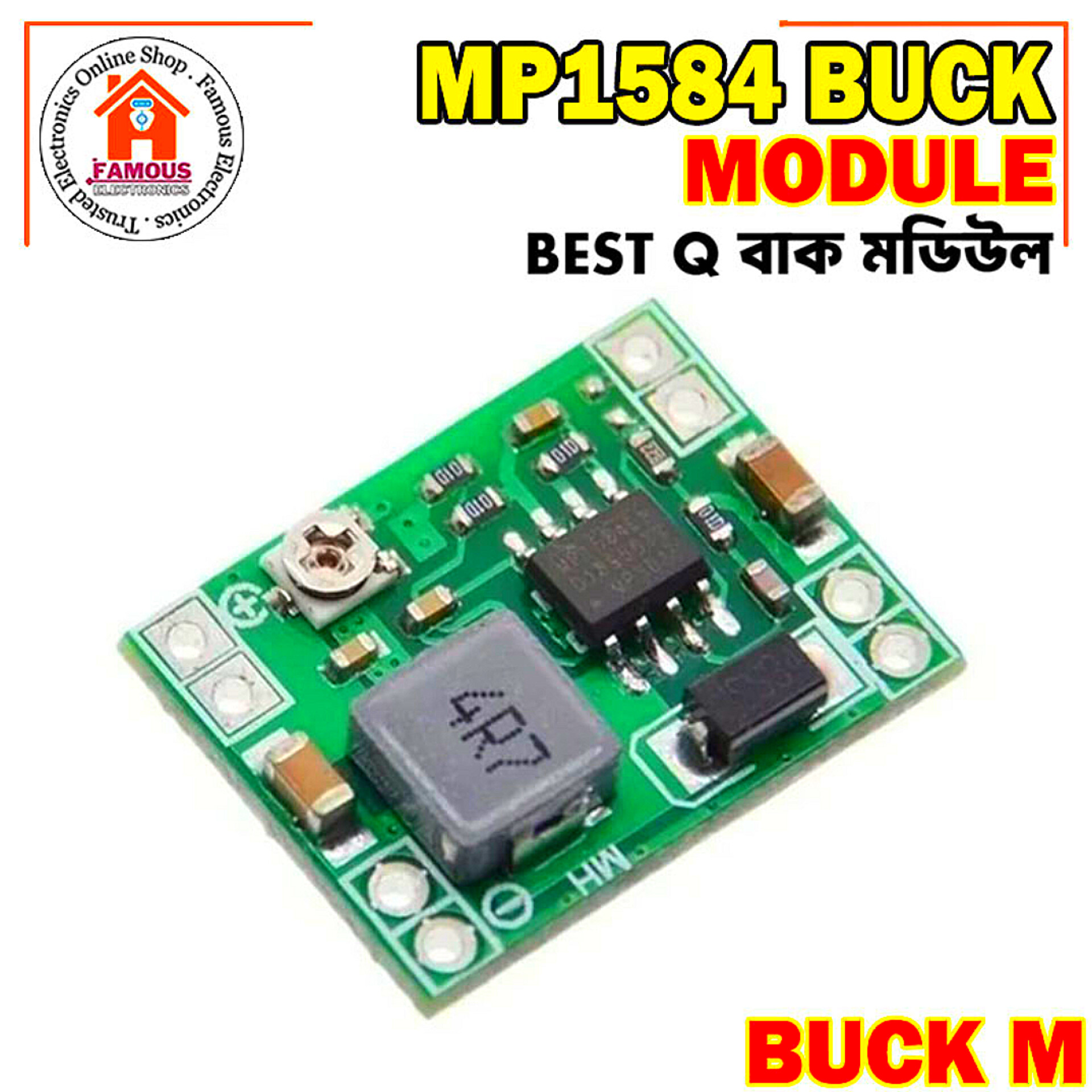 DC-DC MP1584 Buck Converter Step Down Adjustable Power Module – 4.5V–28V to 0.8V–20V | 3A Output | Ultra Compact for Arduino & DIY Projects_img_4