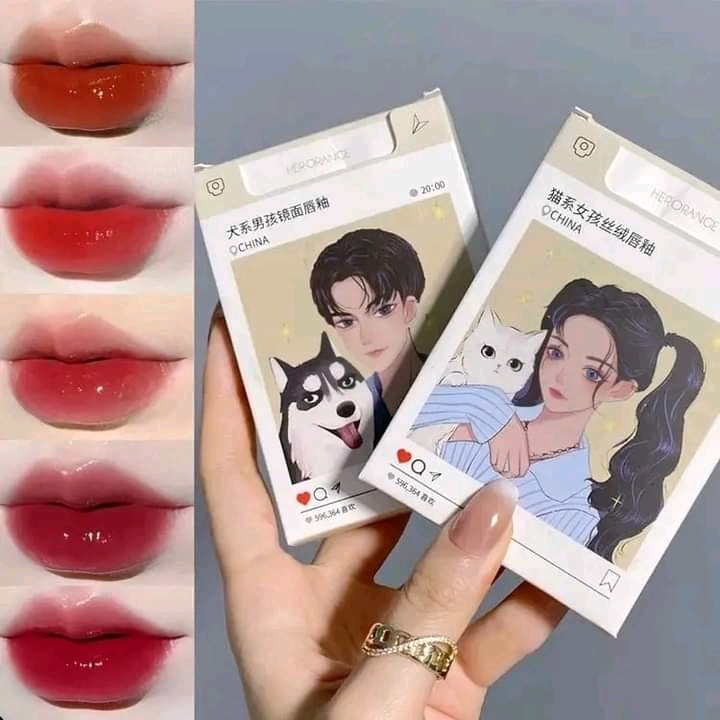 Herorange 5pcs Mirror Lip Glaze