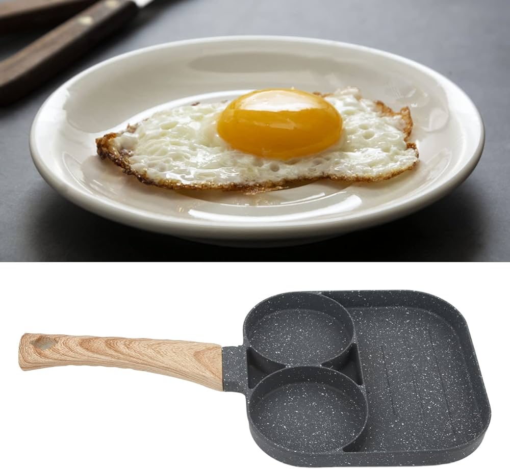 3 Grid Nonstick Frying Pan