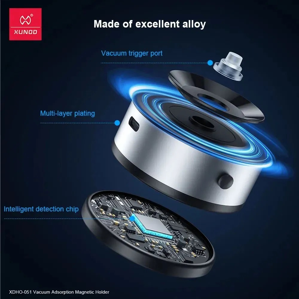 XUNDD XDHO‑051 Vacuum Adsorption Magnetic Phone Holder_img_3