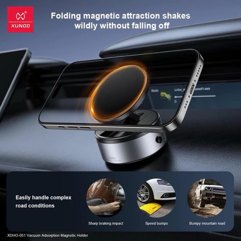 XUNDD XDHO‑051 Vacuum Adsorption Magnetic Phone Holder_img_4