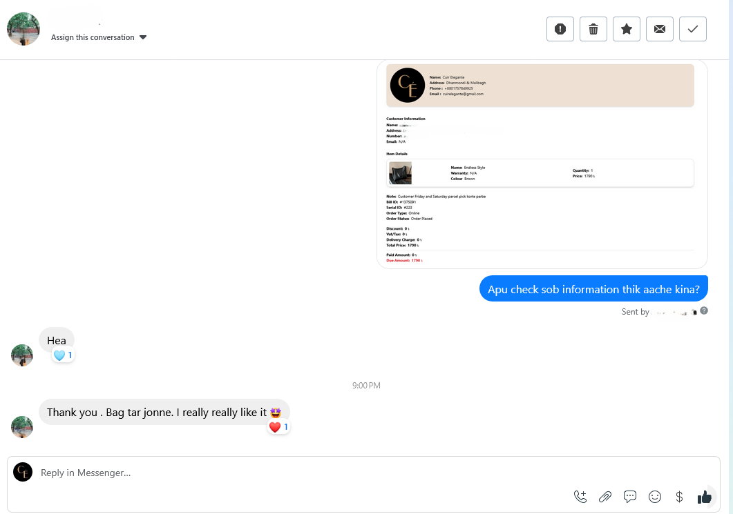 Customer review