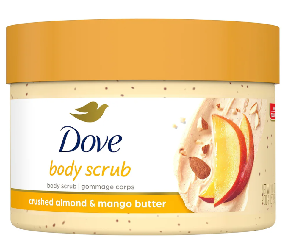 Dove Exfoliating Body Polish Scrub for Dry Skin with Crushed Almond and Mango Butter, 298g_img_0